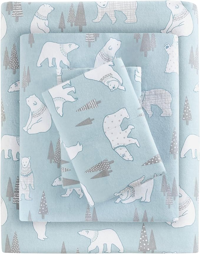 100% Cotton Bed Sheet Set - Queen - 4 Piece