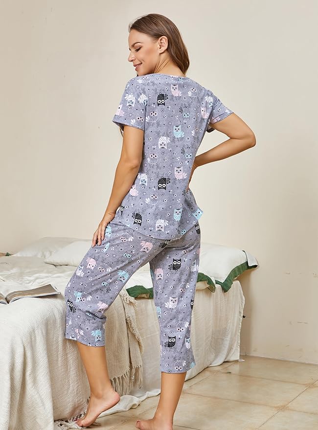 Women's Capri Pajama Set - 2 Piece