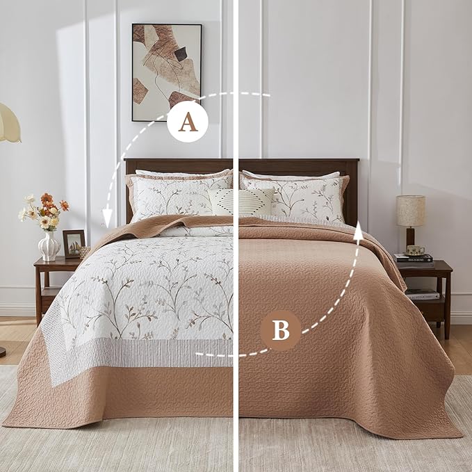 100% Cotton Bedding Set - California King - 3 Piece