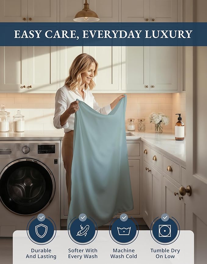 Linen Cooling Bed Sheet Set - King - 15 in Deep Pocket