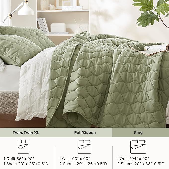 Quilt Set - King - 3 Piece