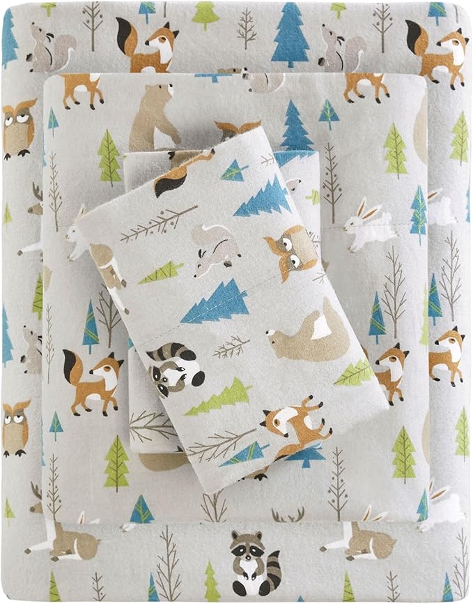 100% Cotton Bed Sheet Set - King - 4 Piece