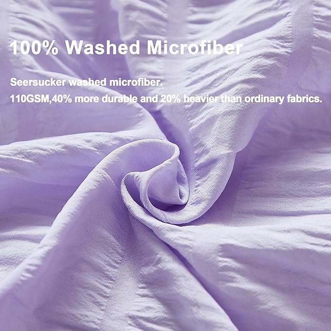 Microfiber Duvet Cover Set - Queen - 90 x 90 in - 3 Piece