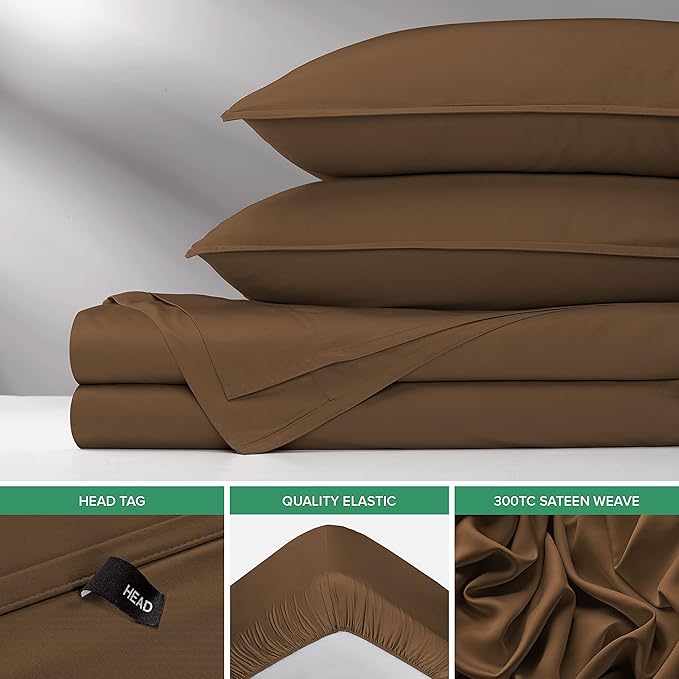 Bamboo Cooling Bed Sheet Set - Full - 4 Piece