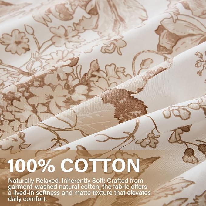 100% Cotton Duvet Cover Set - King - 3 Piece