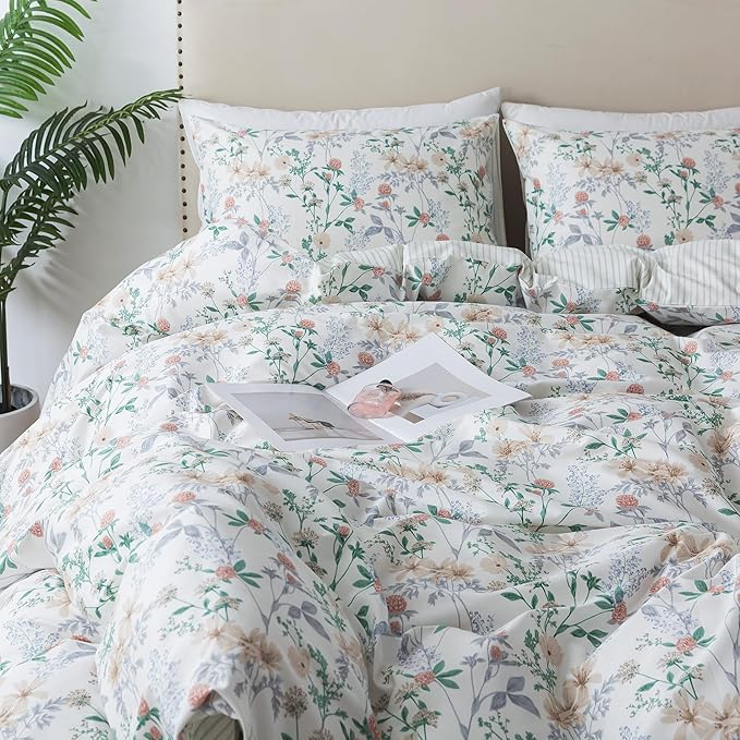 100% Cotton Duvet Cover Set - Queen - 3 Piece