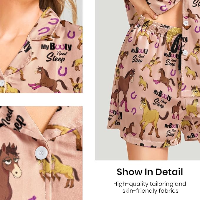 Women's Pajama Set - Short Sleeve - 2 Piece