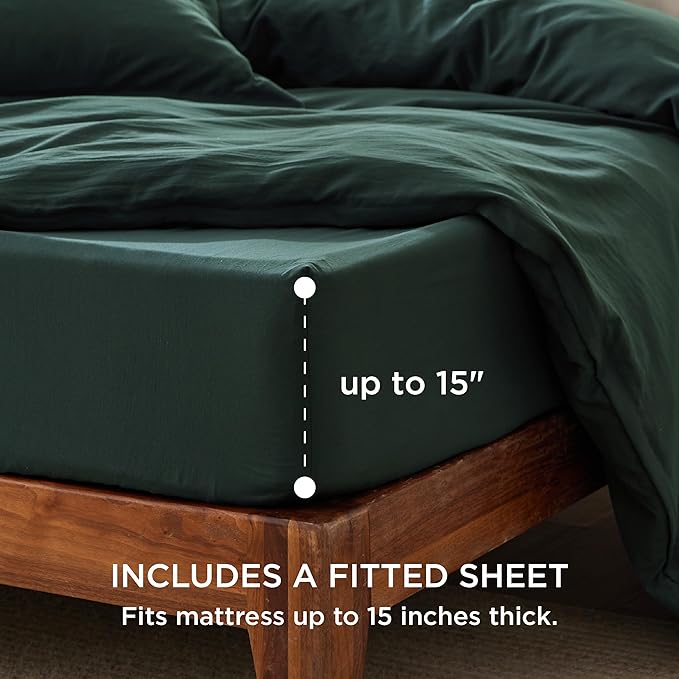 Duvet Cover Set - Queen - 90 x 90 in - 4 Piece