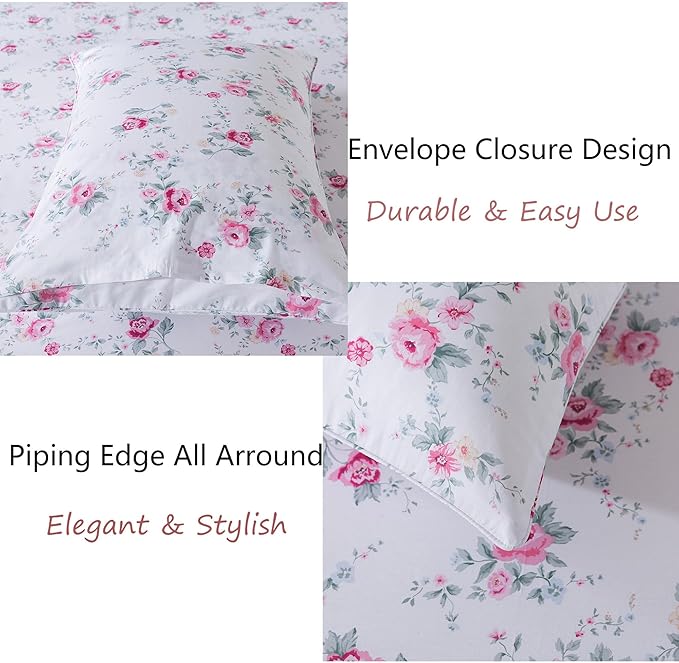 100% Cotton Bed Sheet Set - Full - 4 Piece