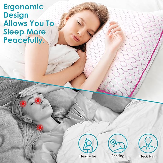 Memory Foam Bed Pillow - King - 2 Piece