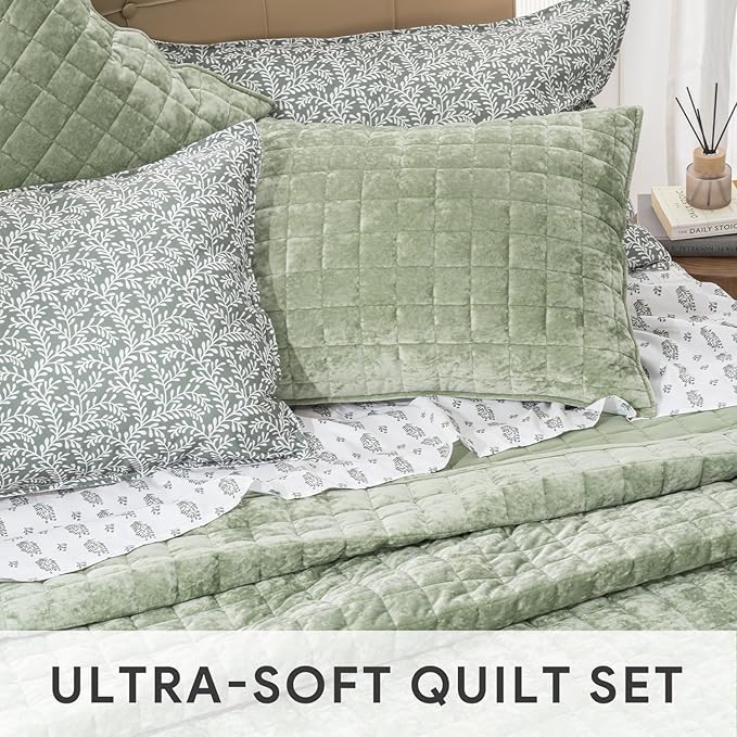 Velvet Quilt Set - Queen