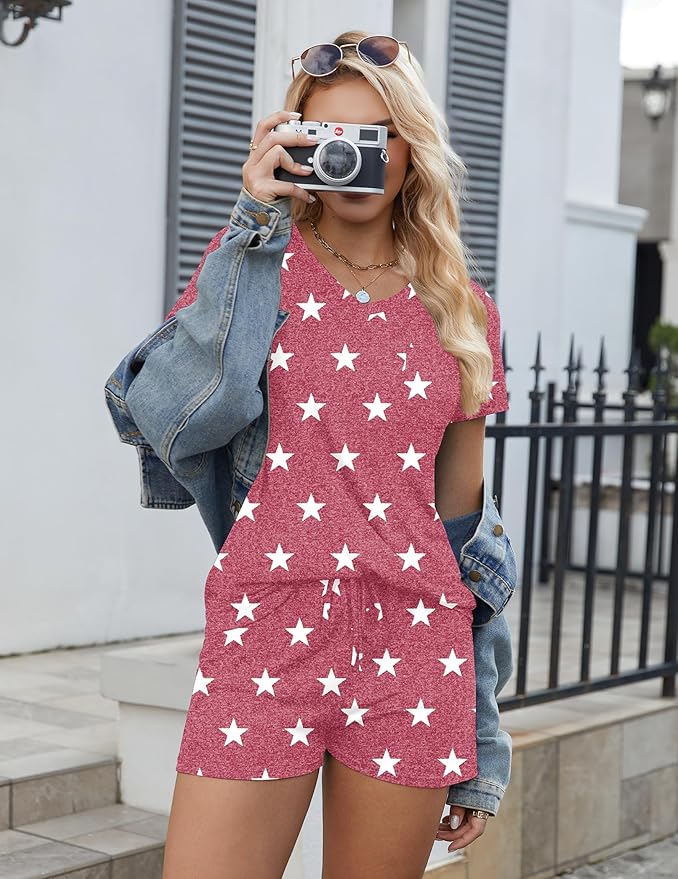 Women's Pajama Set - Short Sleeve - 2 Piece