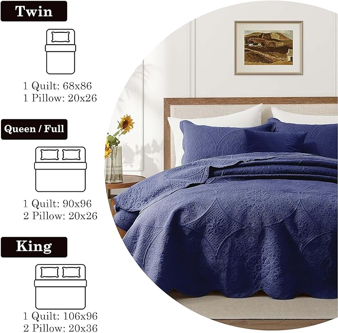 Microfiber Bedding Set - King - 3 Piece