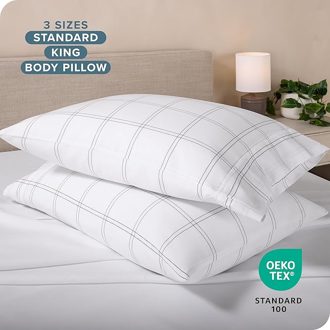 Microfiber Cooling Pillowcase Set - King - 2 Pack - 2 Piece