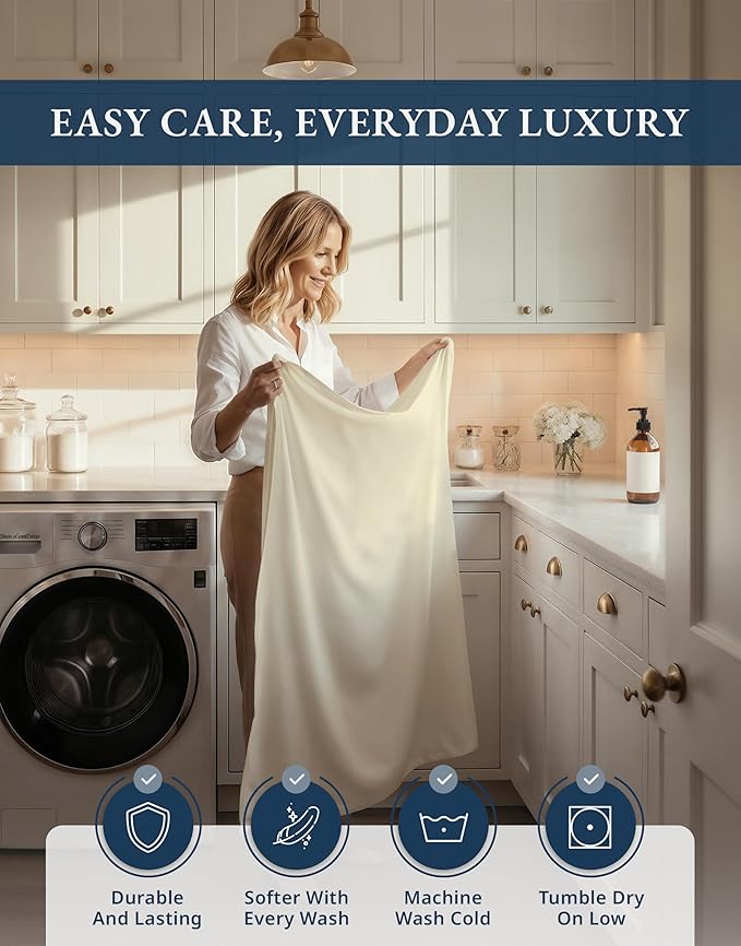 Linen Bed Sheet Set - Twin XL