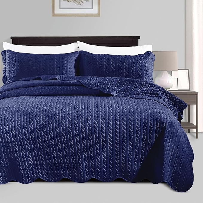 Microfiber Quilt Set - King - 3 Piece