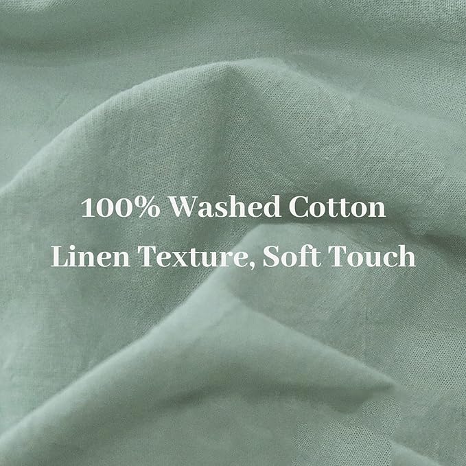 Linen Duvet Cover Set - California King - 3 Piece