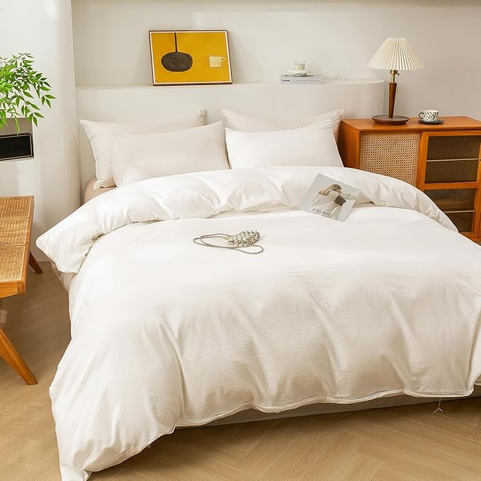 Linen Duvet Cover Set - King - 3 Piece