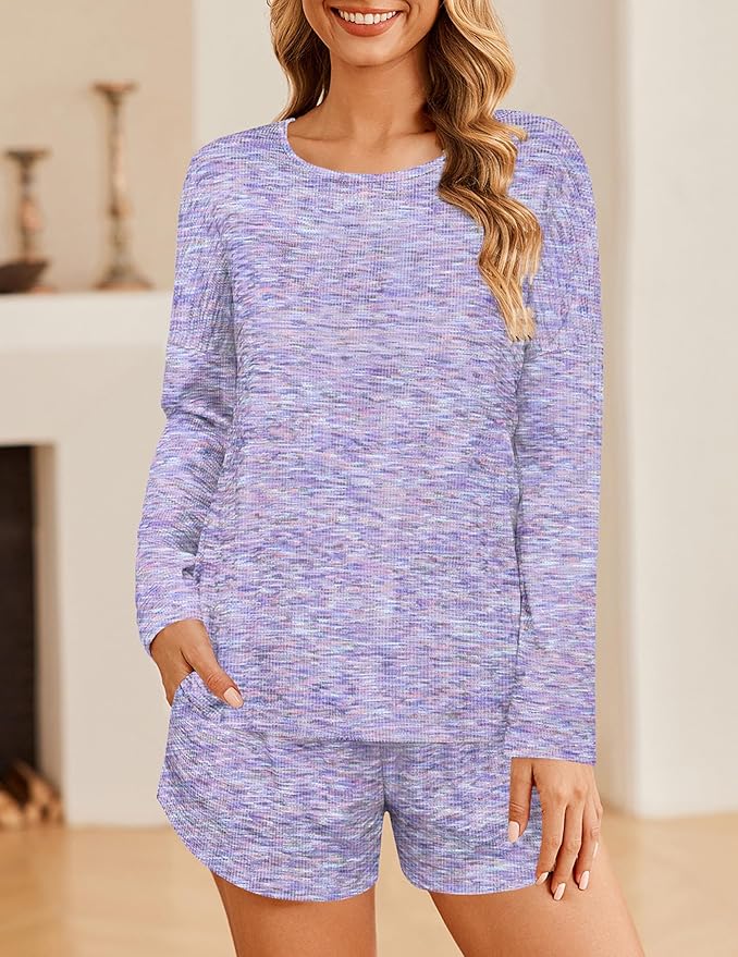Shorts Pajama Set - Long Sleeve - 2 Piece
