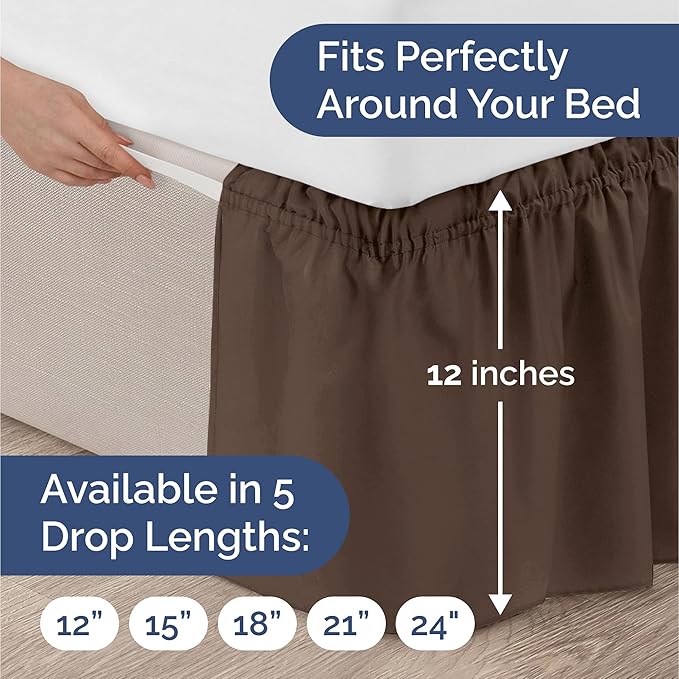 Bed Skirt - Queen - 12 in Drop
