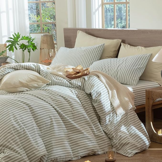 Linen Duvet Cover Set - Twin