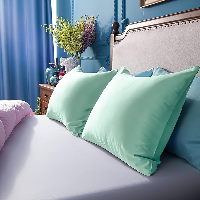 Satin Pillowcase Set - King - 20 x 36 in - 2 Piece