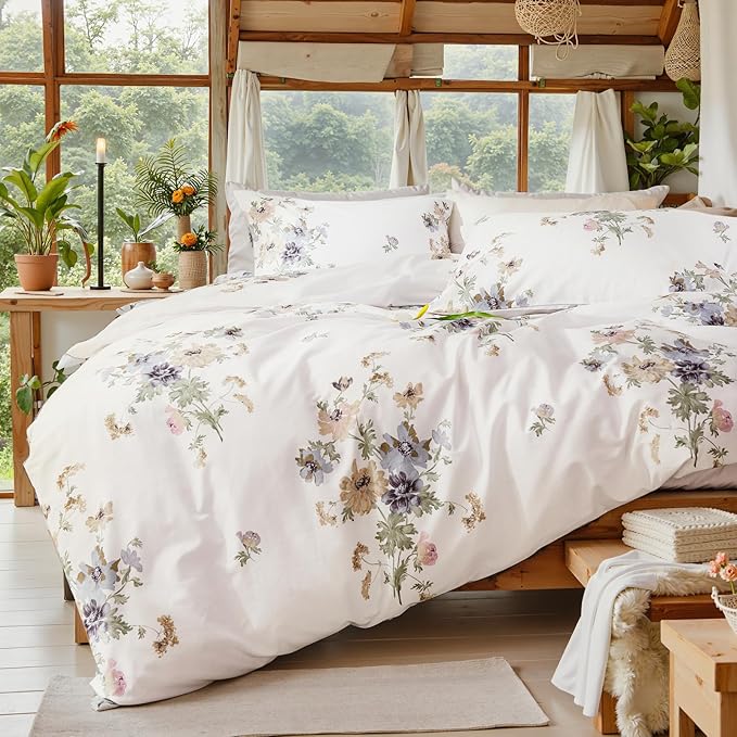 100% Cotton Duvet Cover Set - King - 3 Piece