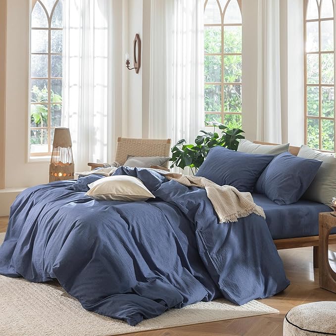 Linen Duvet Cover Set - Queen