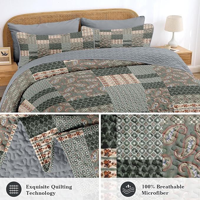 Quilt Set - Queen - 3 Piece