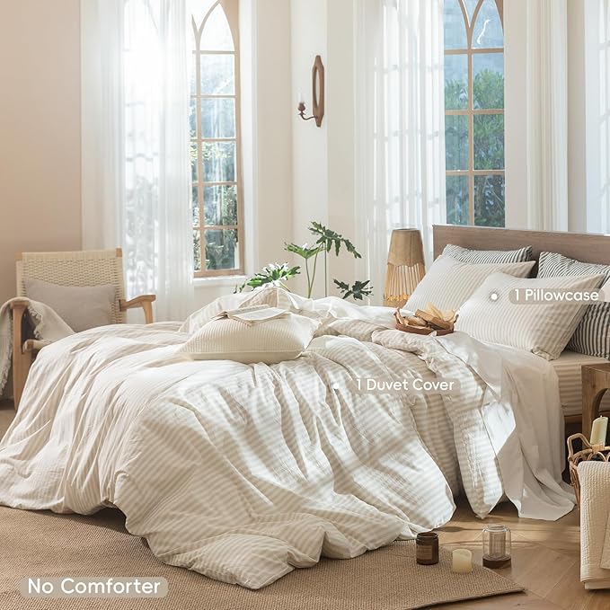 Linen Duvet Cover Set - Twin