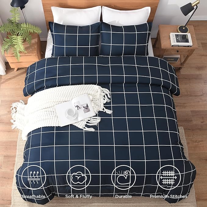 Microfiber Comforter Set - Full - 79 x 90 in - 3 Piece