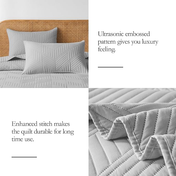 Microfiber Quilt Set - Twin