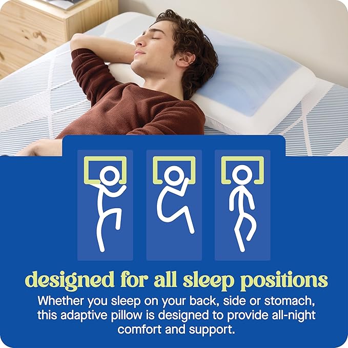 Memory Foam Cooling Bed Pillow - Standard