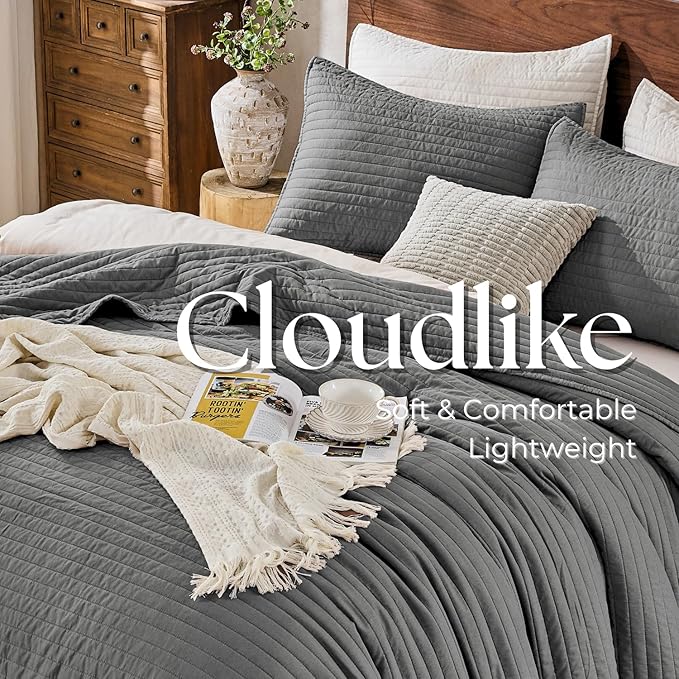 Microfiber Quilt Set - Twin