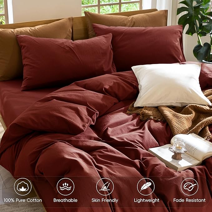 Linen Duvet Cover Set - Full