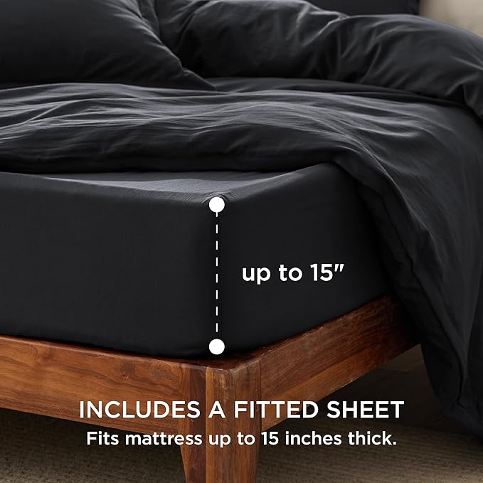 Duvet Cover Set - Queen - 90 x 90 in - 4 Piece