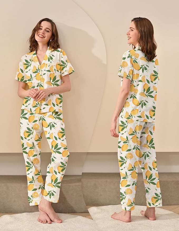 Women's 100% Cotton Pajama Set - 2 Piece