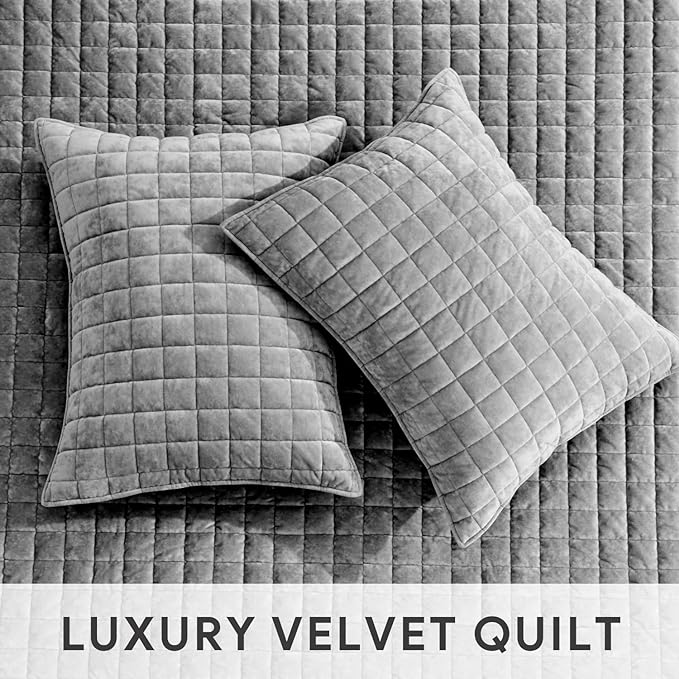 Velvet Quilt Set - Queen