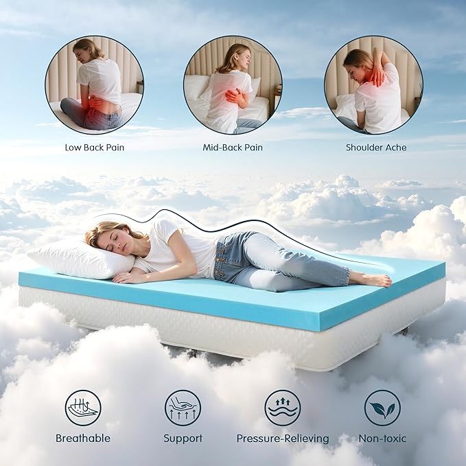 Memory Foam Mattress Topper - Twin