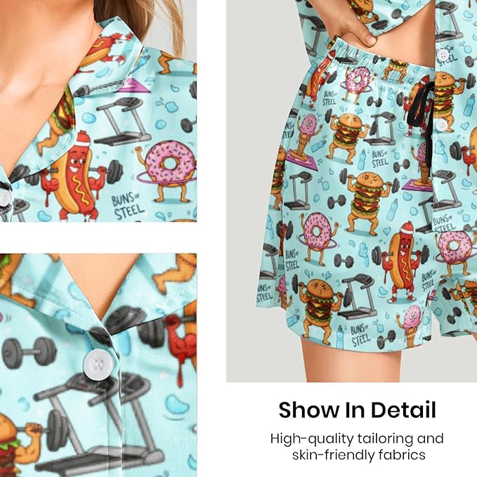 Women's Pajama Set - Short Sleeve - 2 Piece