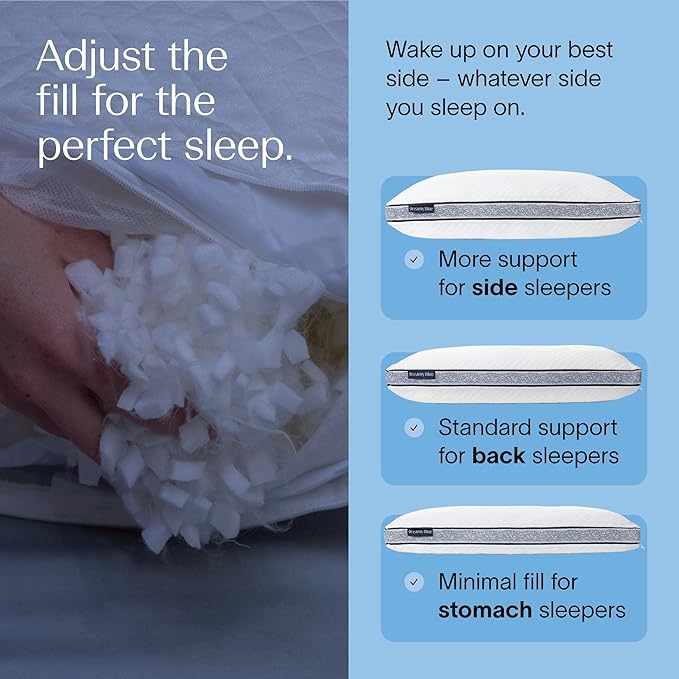 Memory Foam Cooling Bed Pillow - Queen