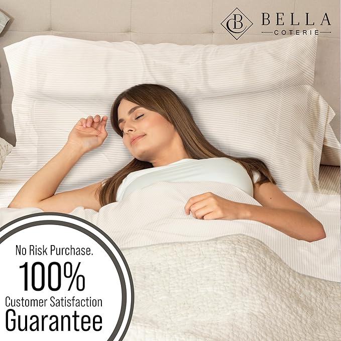 Bamboo Cooling Bed Sheet Set - King - 18 in Deep Pocket