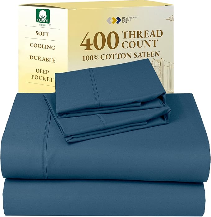 100% Cotton Bed Sheet Set - Full - 4 Piece