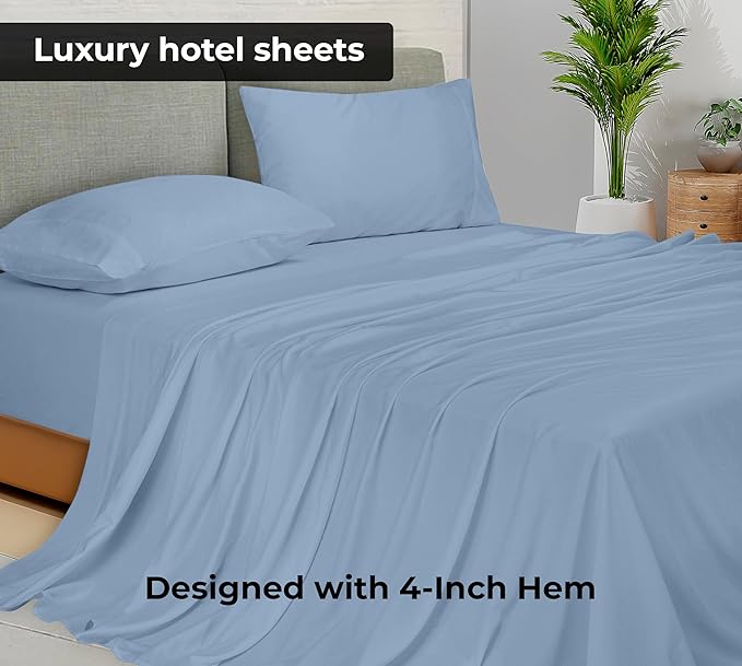 Microfiber Flat Sheet - King - 2 Pack
