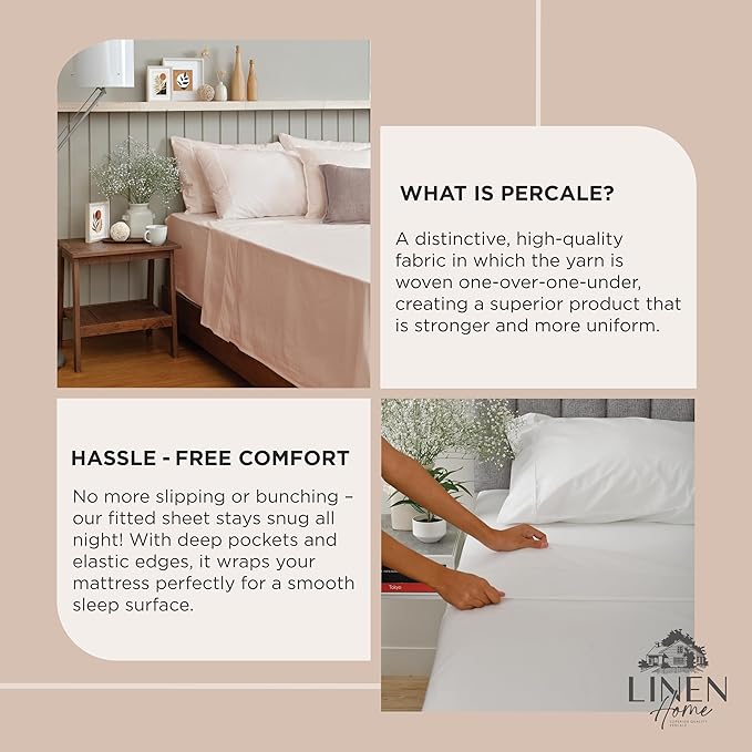 100% Cotton Pillowcase Set - Queen - 2 Piece