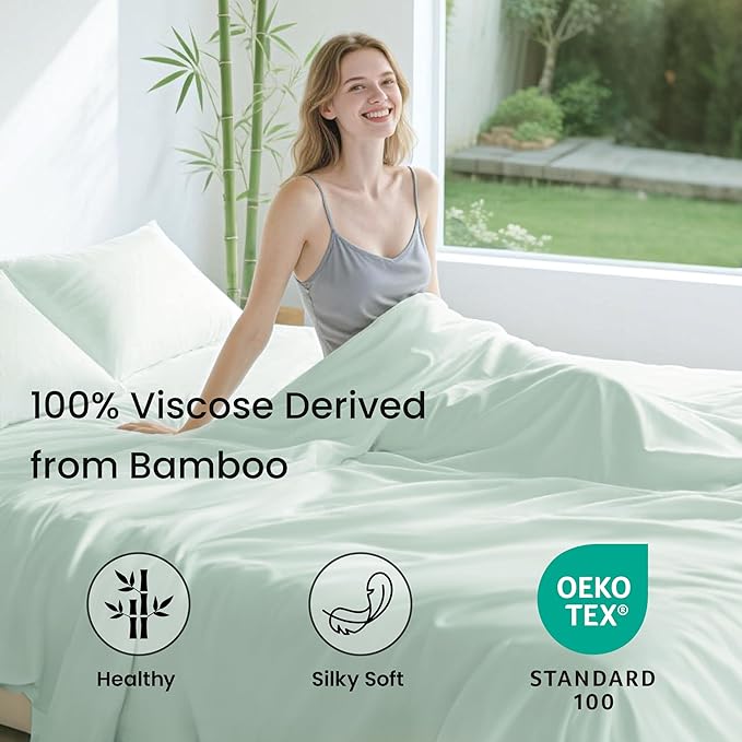 Bamboo Cooling Bed Sheet Set - Twin - 3 Piece