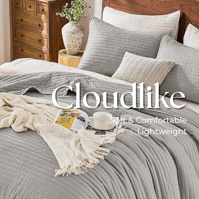 Microfiber Quilt Set - Queen