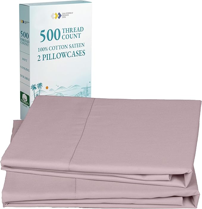 100% Cotton Pillowcase Set - King - 2 Piece