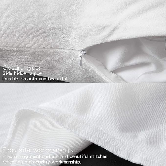 Flannel Pillowcase - 20 x 54 in