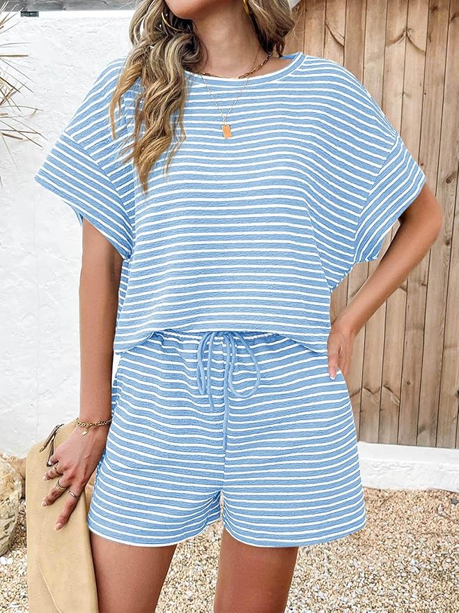 Shorts Pajama Set - Short Sleeve - 2 Piece